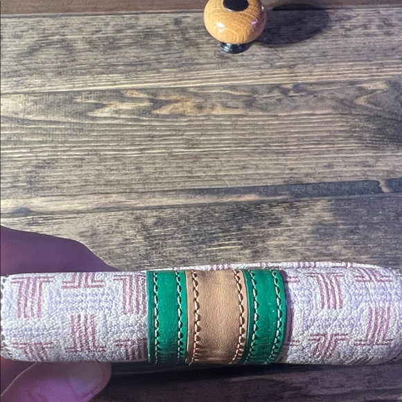 Lanvin Green & Brown Wallet no callouts - Picture 11 of 13